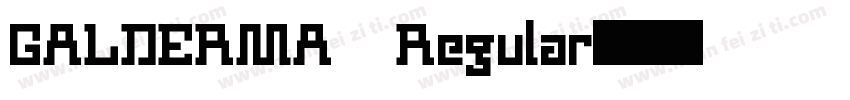 GALDERMA Regular字体转换